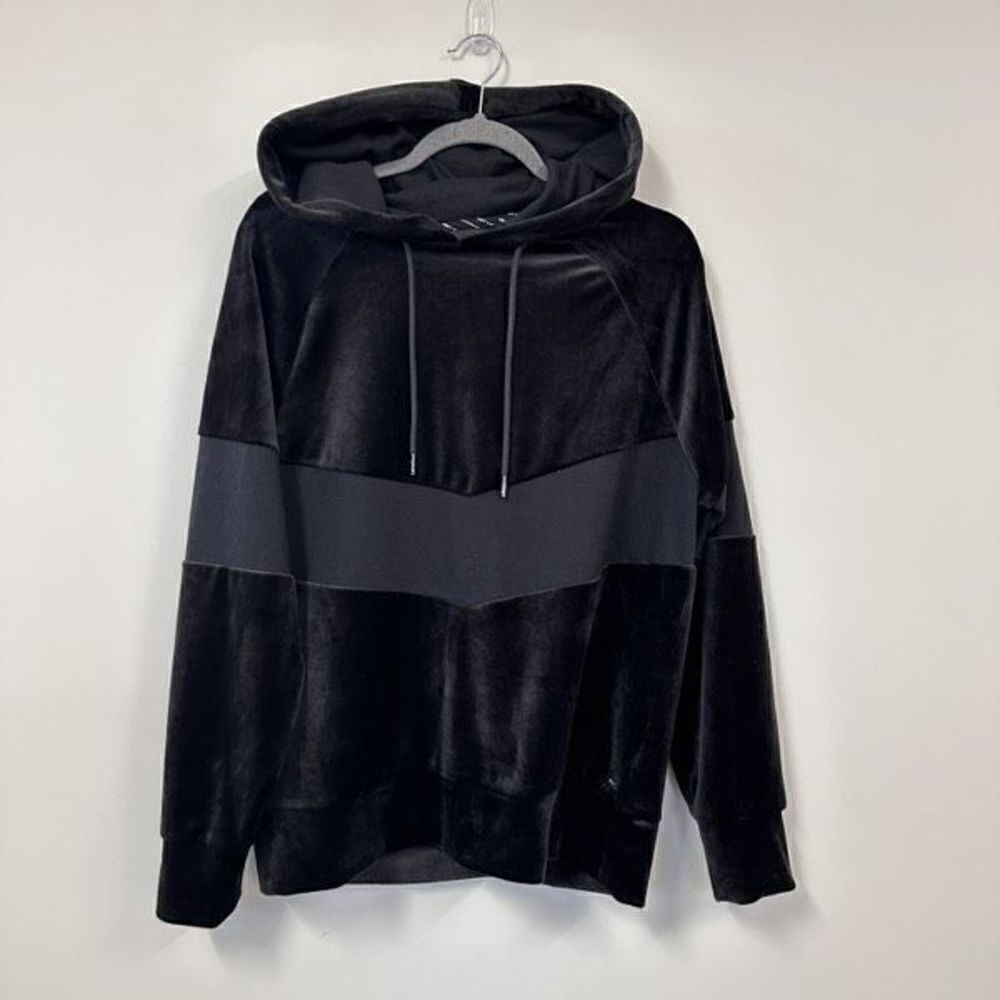 Marc New York Performance Black Velour Pullover Hoodie